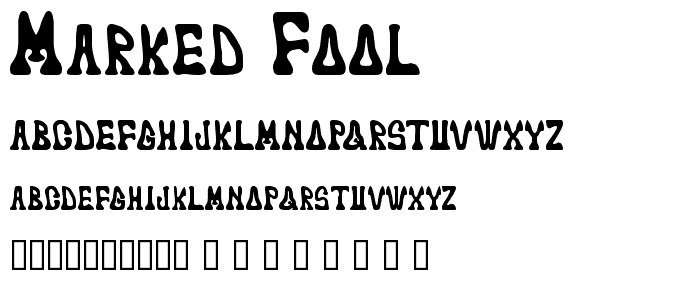 marked fool font